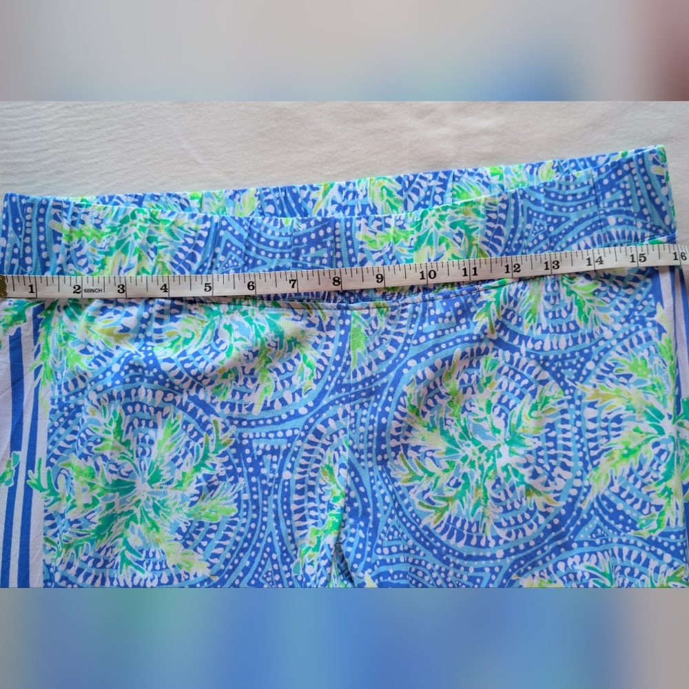 Lilly Pulitzer Palazzo Women's Pants Green and Blue Size M - Picture 6 of 7